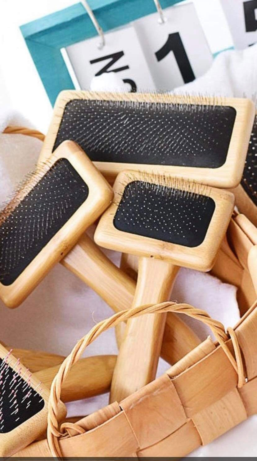 Earthy Bamboo Slicker Brush(sets or singles)