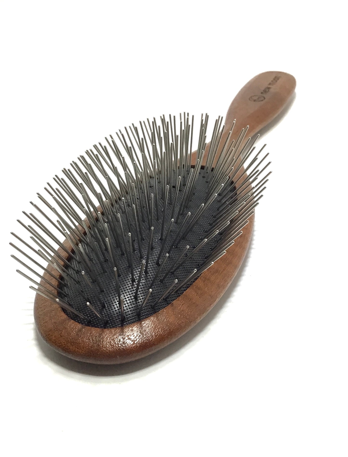 New Moon Sapele Wooden Slicker Pin Brush