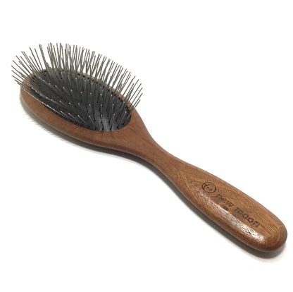 New Moon Sapele Wooden Slicker Pin Brush