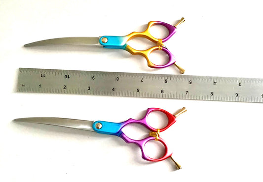 New Moon “Bomb Pop” Super Curve Dog Grooming Scissor