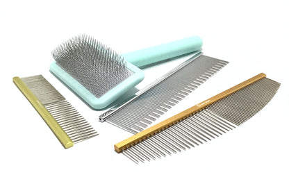 Show Class Finishing Comb & Brush 4pc Set