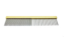 Load image into Gallery viewer, Petite 4.5” Gold  Solar Comb
